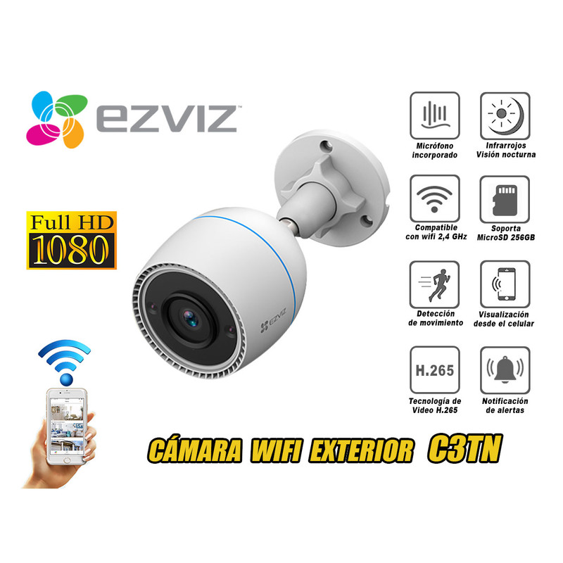 EZVIZ C3TN - Cámara con Wi-Fi para el hogar inteligente